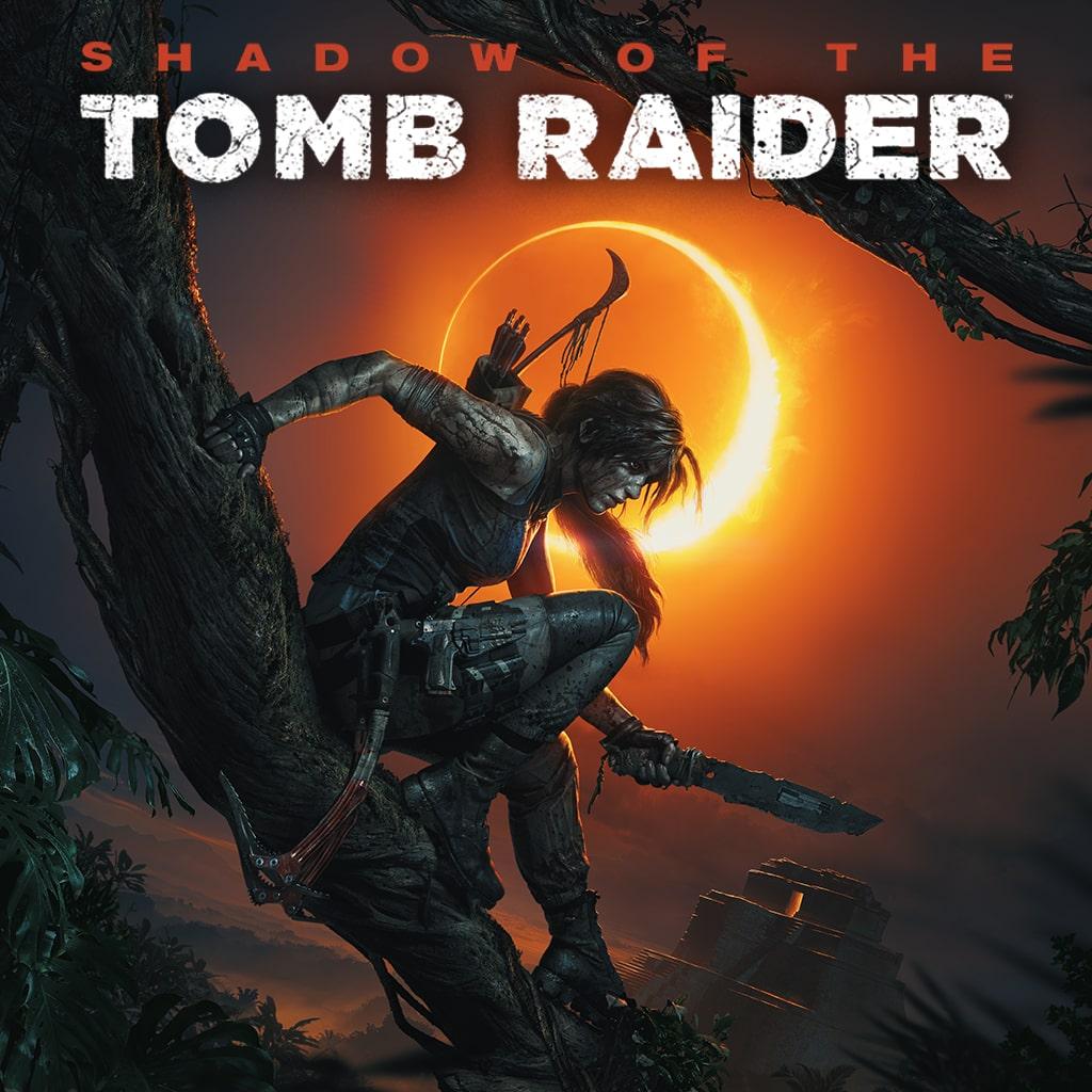 Shadow of the Tomb Raider — обложка игры для PS4