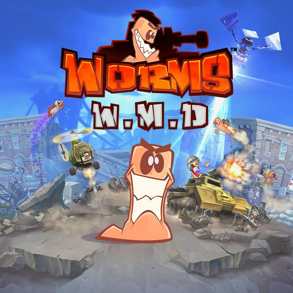 Worms W.M.D — обложка игры для PS4