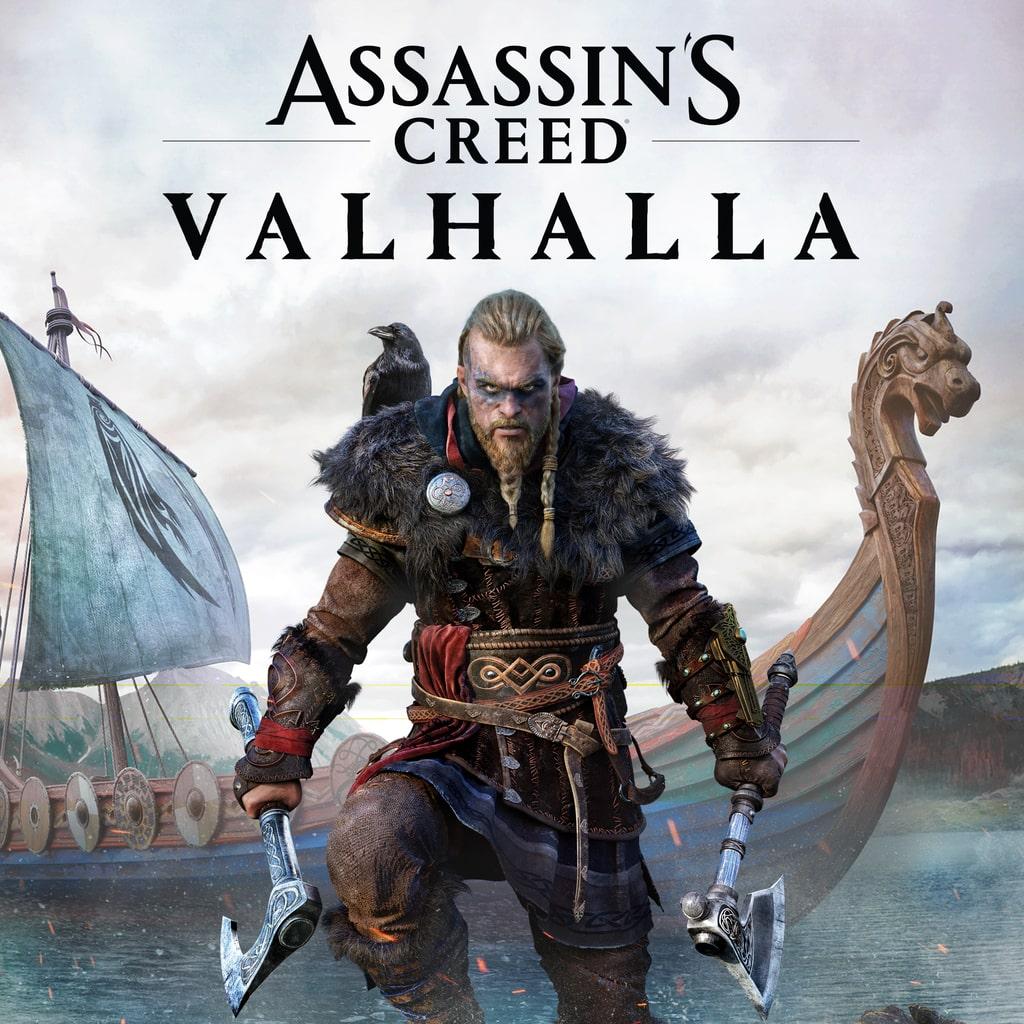Assassin's Creed Valhalla — обложка игры для PS4/PS5