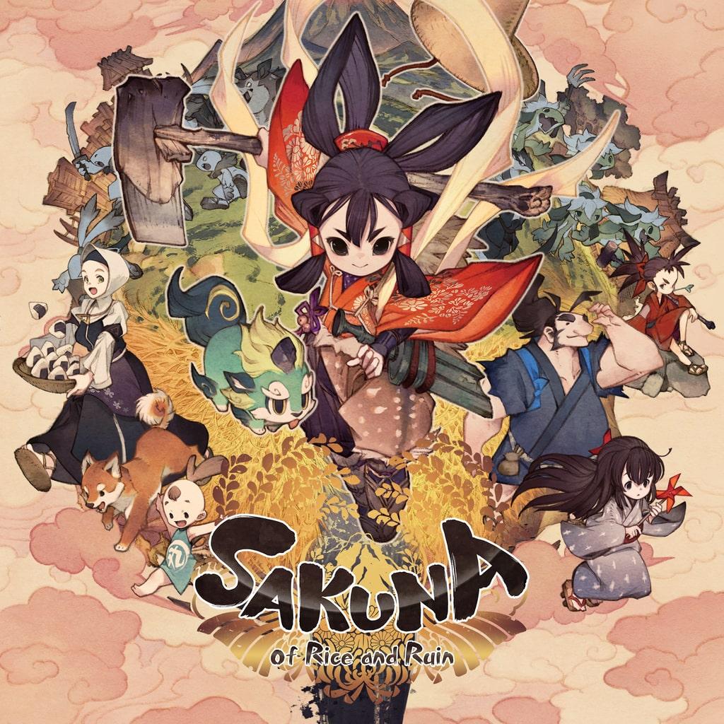 Sakuna: Of Rice and Ruin — обложка игры для PS4